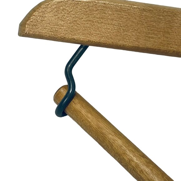 Vintage Hart Schaffner & Marx Wood Locking Suit Hanger 17" Wishbone Grand Rapids - Picture 6 of 12